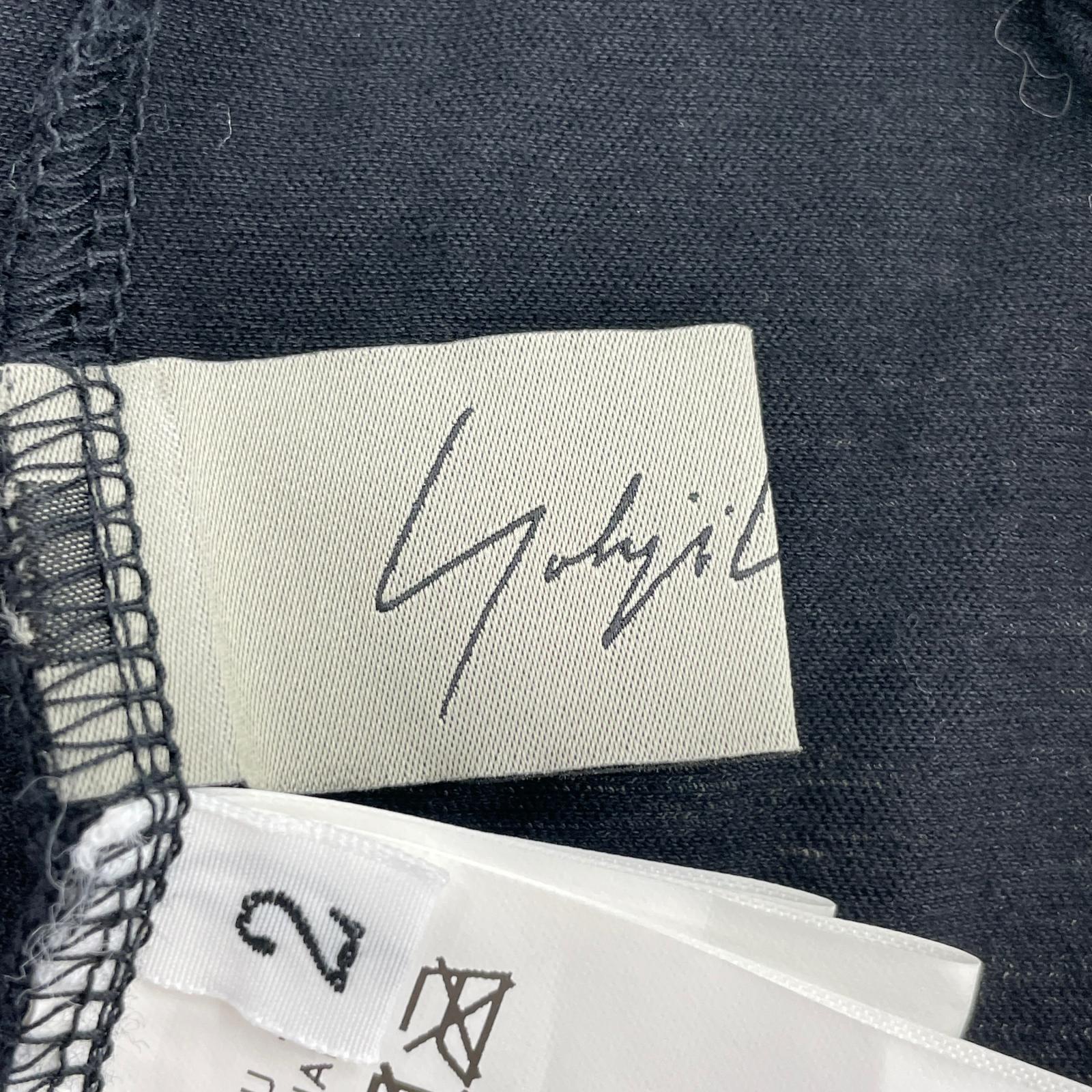 半袖Tシャツ yohji yamamoto ヨウジヤマモト -2 FZ-T85-097 2 ブラック