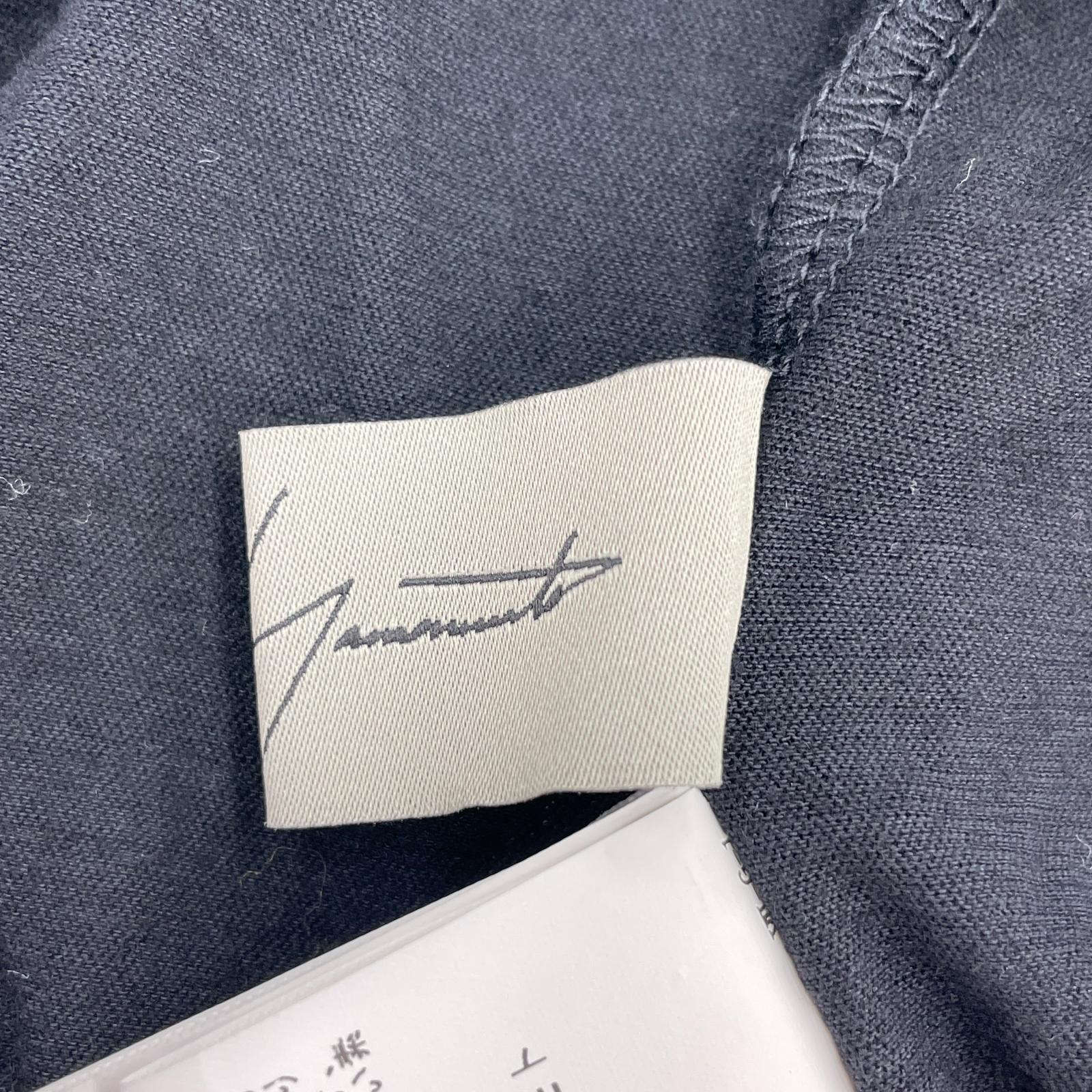 半袖Tシャツ yohji yamamoto ヨウジヤマモト -2 FZ-T85-097 2 ブラック