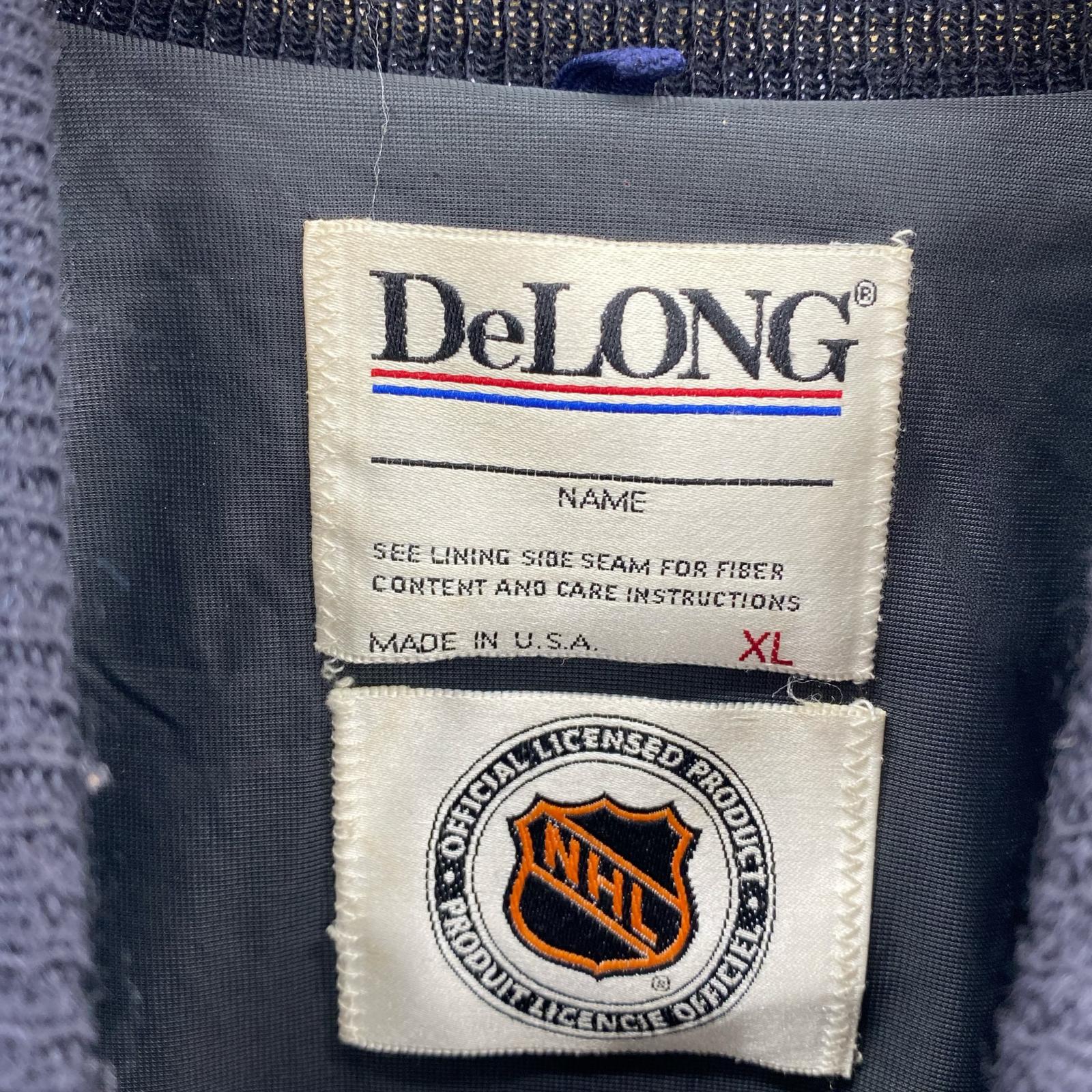 ジャケット DeLONG NHL スタジャン (XL) ブラック
