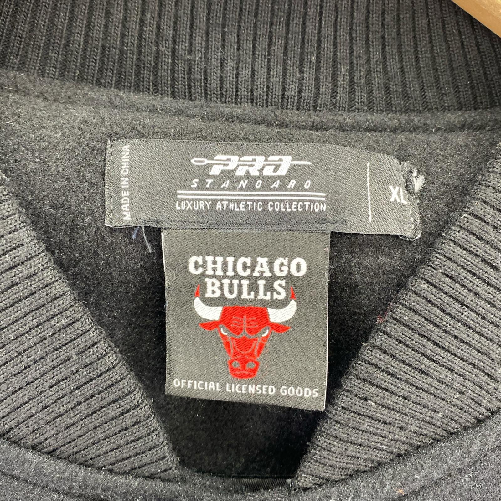 ジャケット PRO STANDARD CHICAGO BULLS スタジャン XL ブラック ブラック