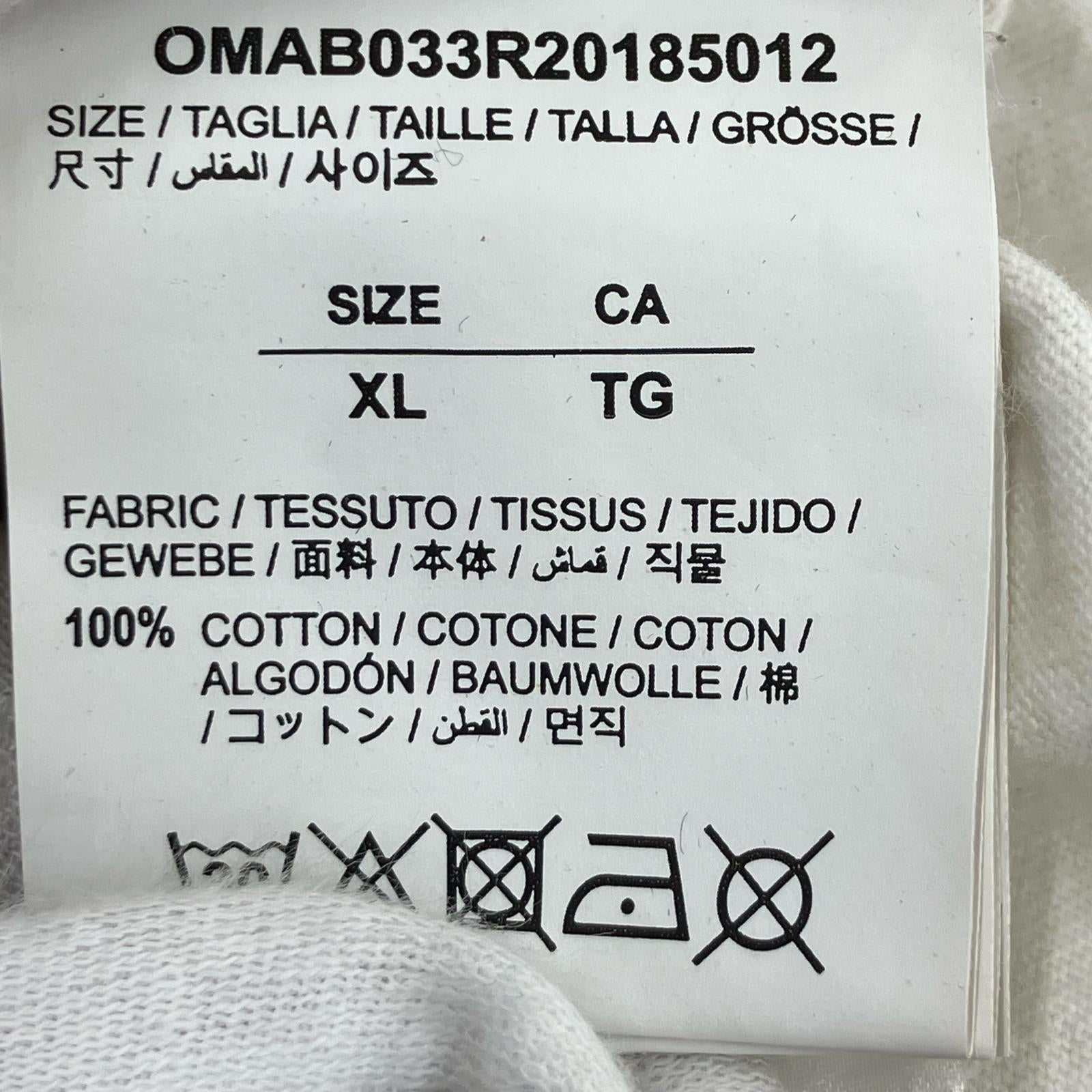 パーカー OFF-WHITE GOLDEN RATIO DOUBLE TEE HOODI OMAB033R20185012 (XL)
