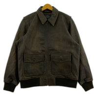 レザージャケット CLAYTON A-2タイプ AVIATOR JACKET 003AU-0000 M ブラウン