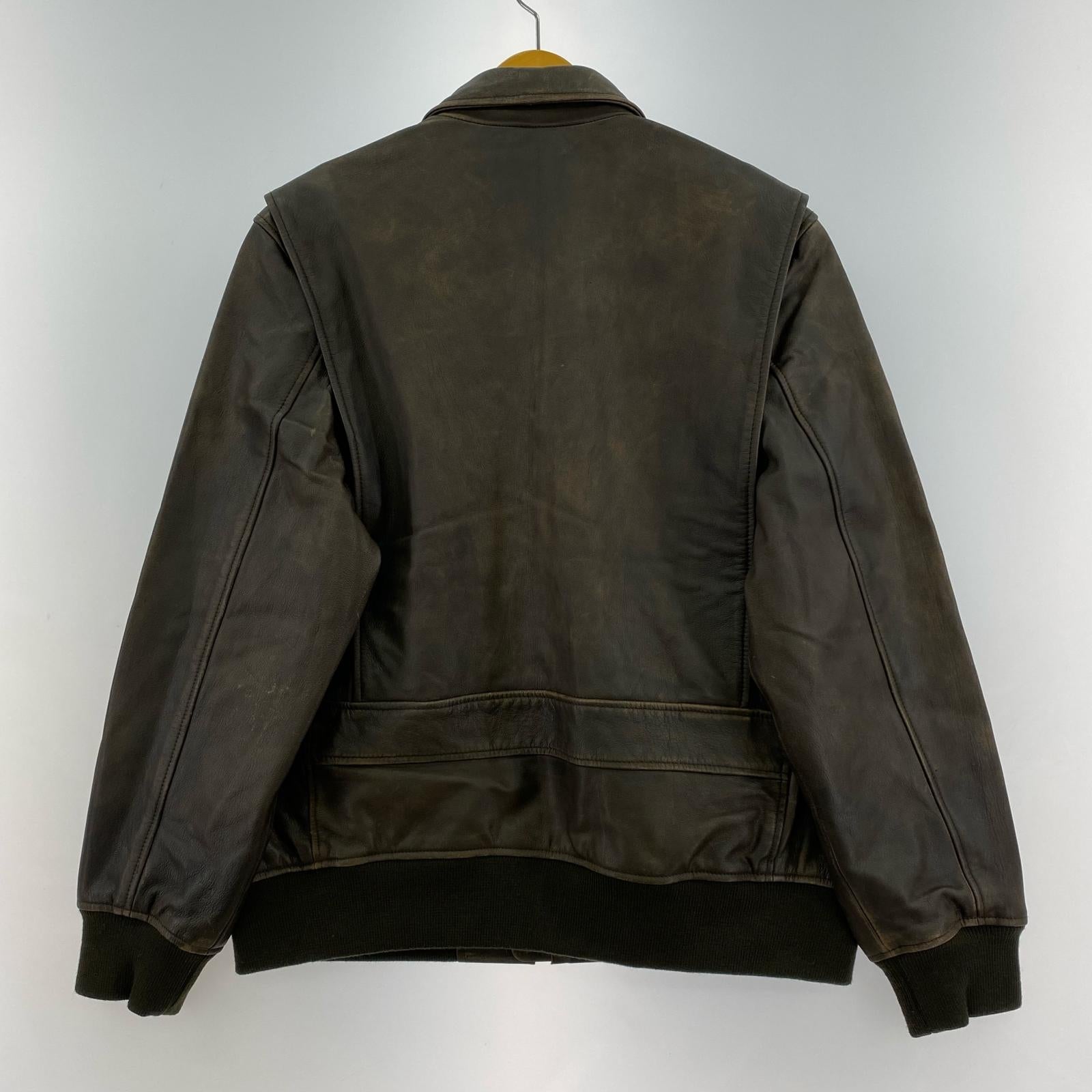 レザージャケット CLAYTON A-2タイプ AVIATOR JACKET 003AU-0000 M ブラウン