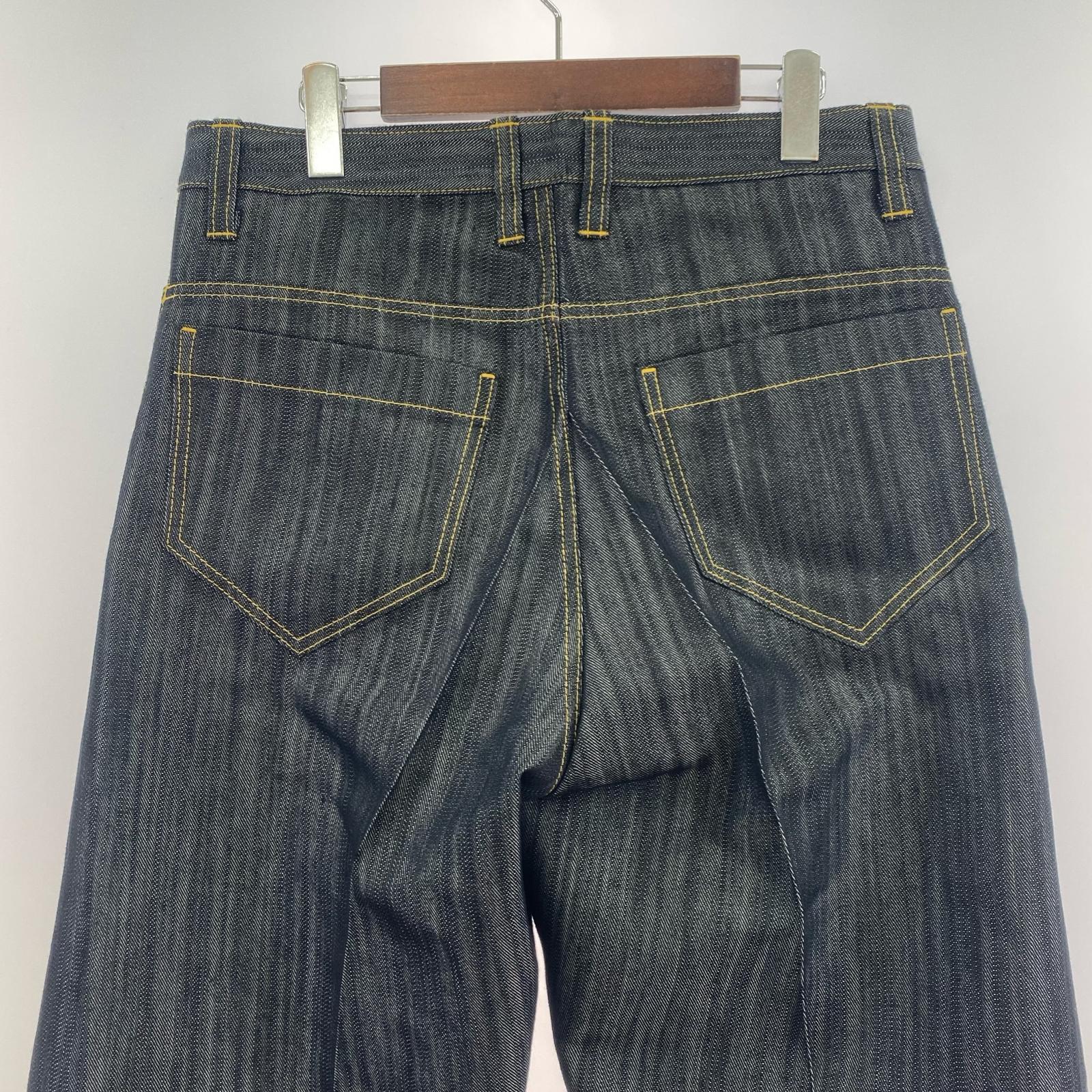 デニムパンツ 20SS FLAT DENIM PANTS 2 2 ブラック