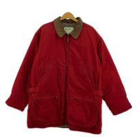 ジャケット 90s グースダウン ハンティングジャケット RED L レッド