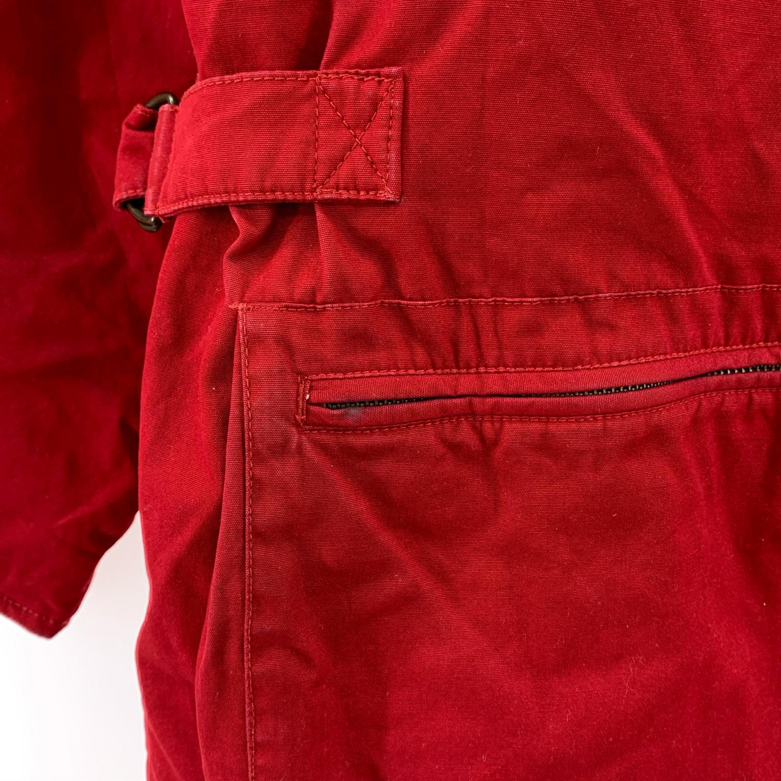 ジャケット 90s グースダウン ハンティングジャケット RED L レッド