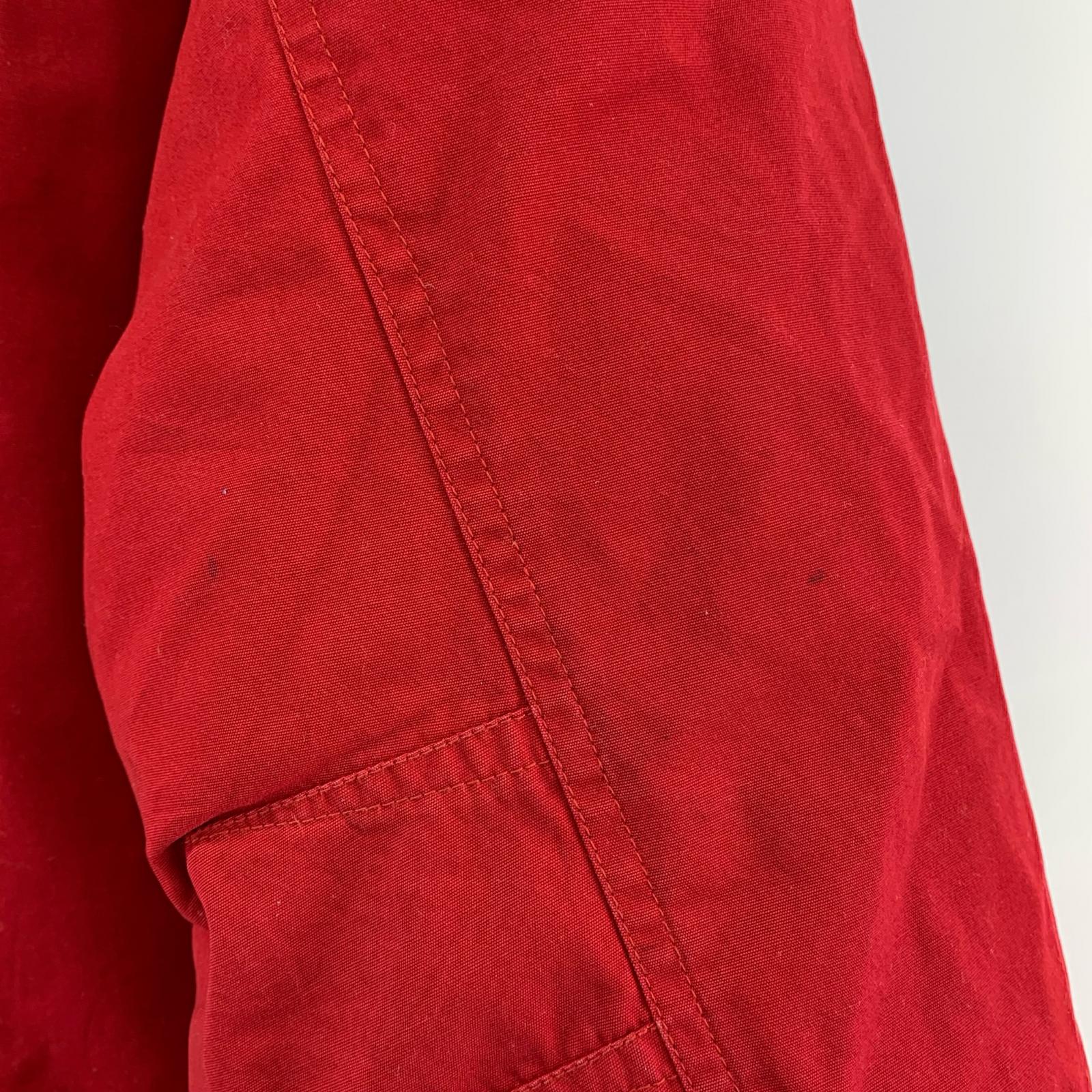 ジャケット 90s グースダウン ハンティングジャケット RED L レッド