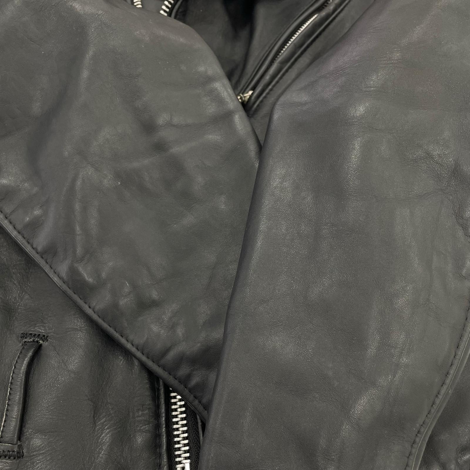 ライダースジャケット USA製 ダブルライダース BLK ブラック