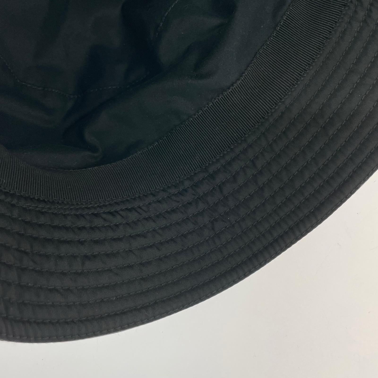 Re-nylonバケットハット 黒 M