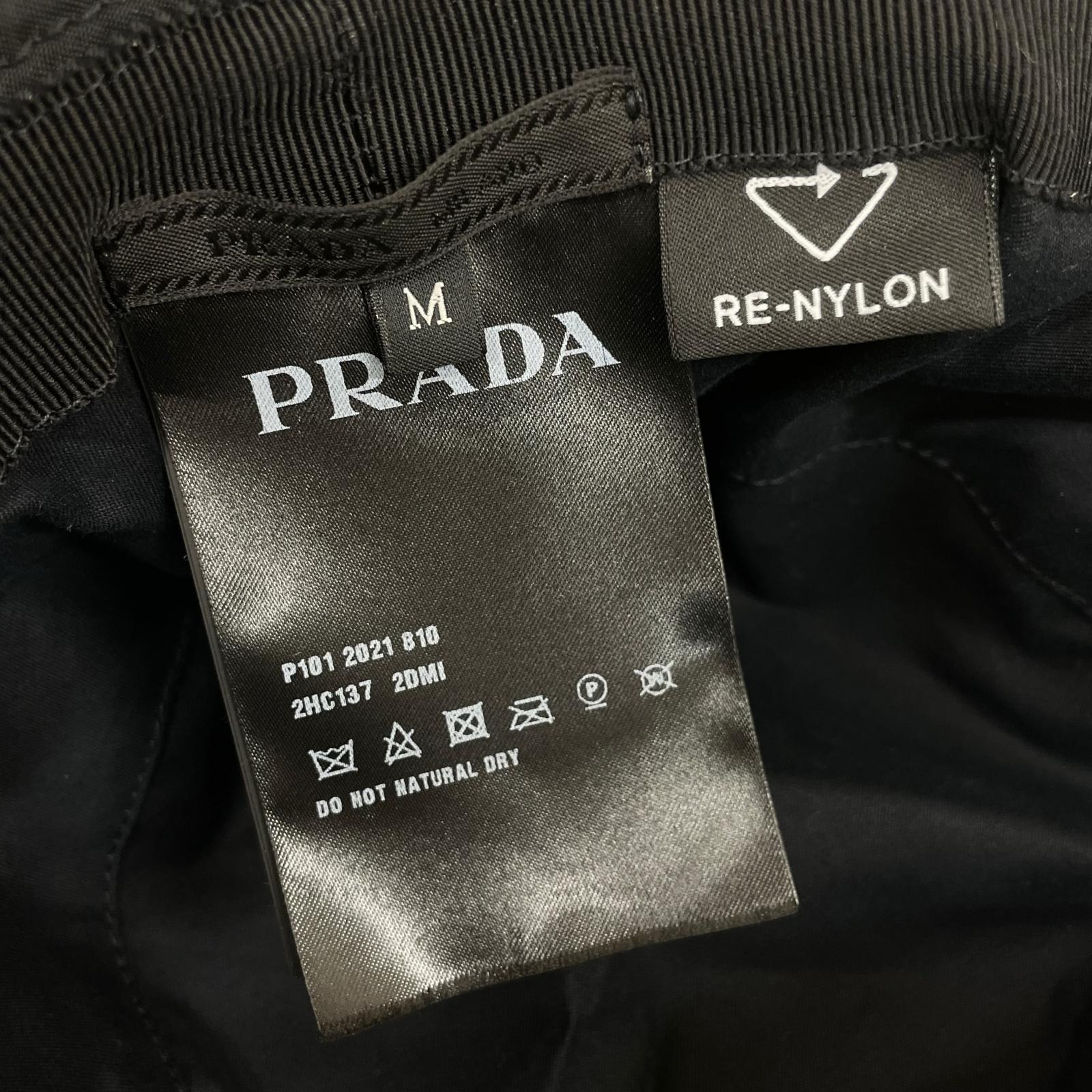 Re-nylonバケットハット 黒 M