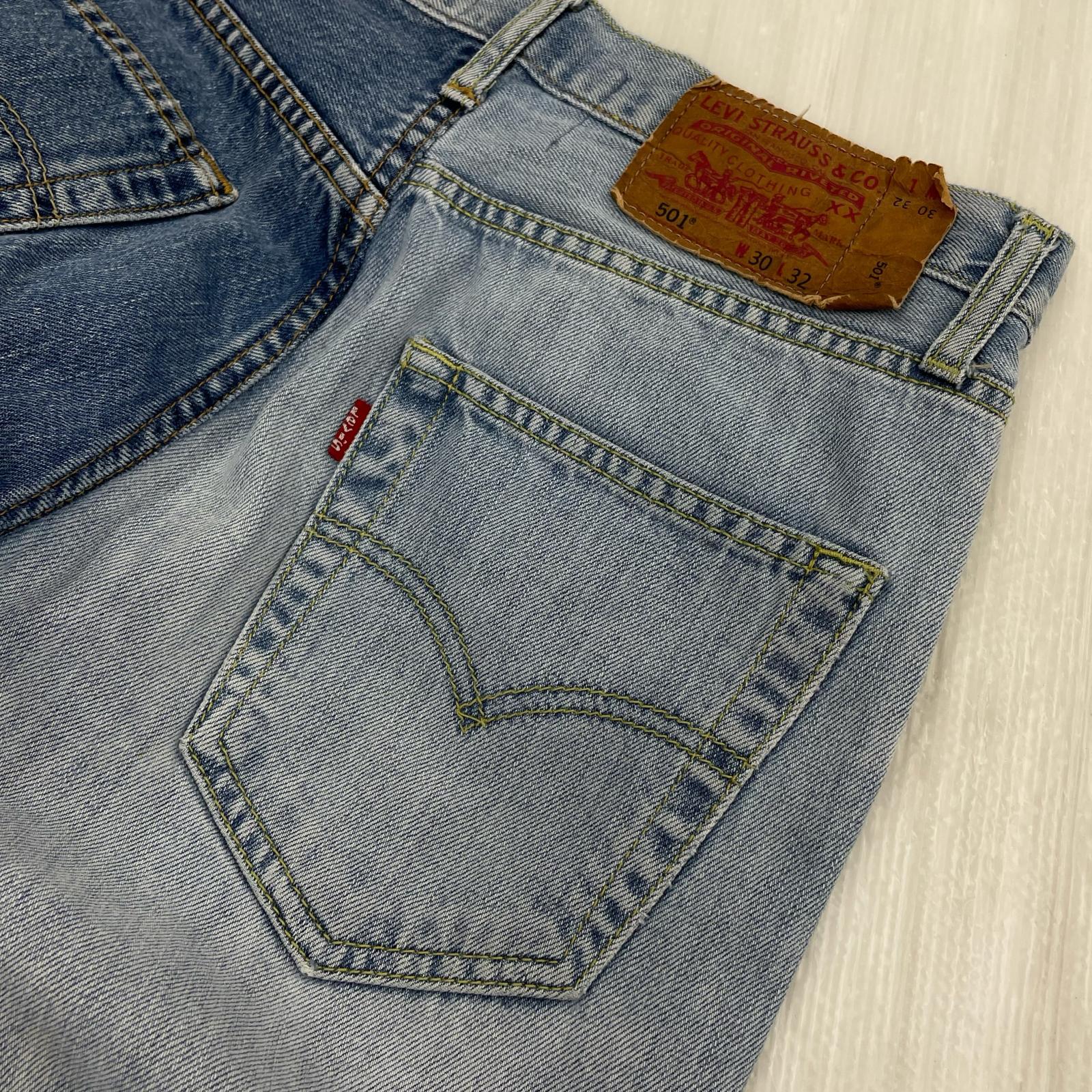 デニムパンツ LUCA/LADY LUCK LUCA Levi's 501 再構築デニムパンツ