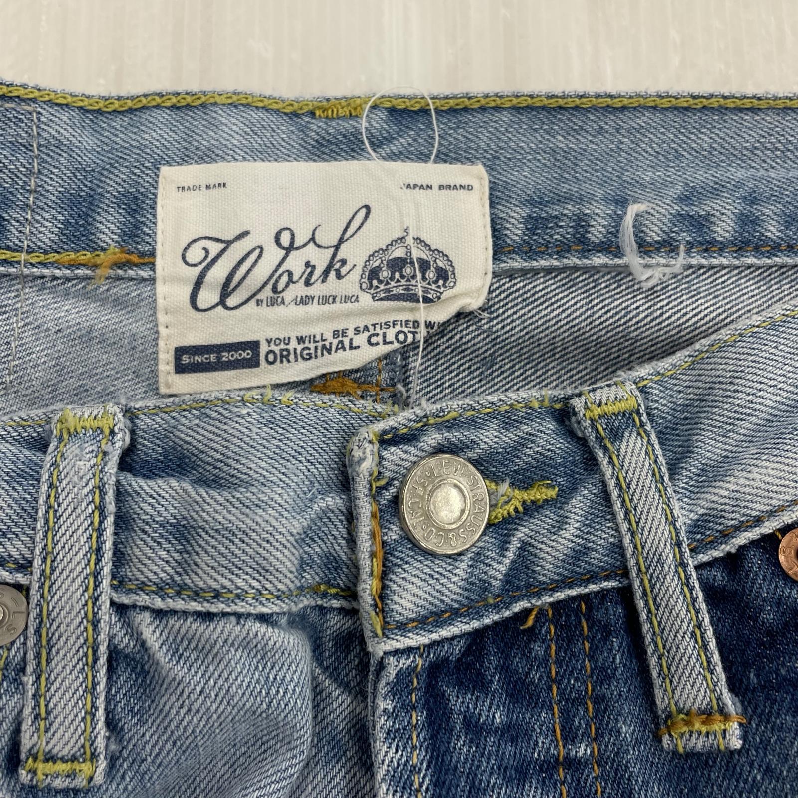 デニムパンツ LUCA/LADY LUCK LUCA Levi's 501 再構築デニムパンツ