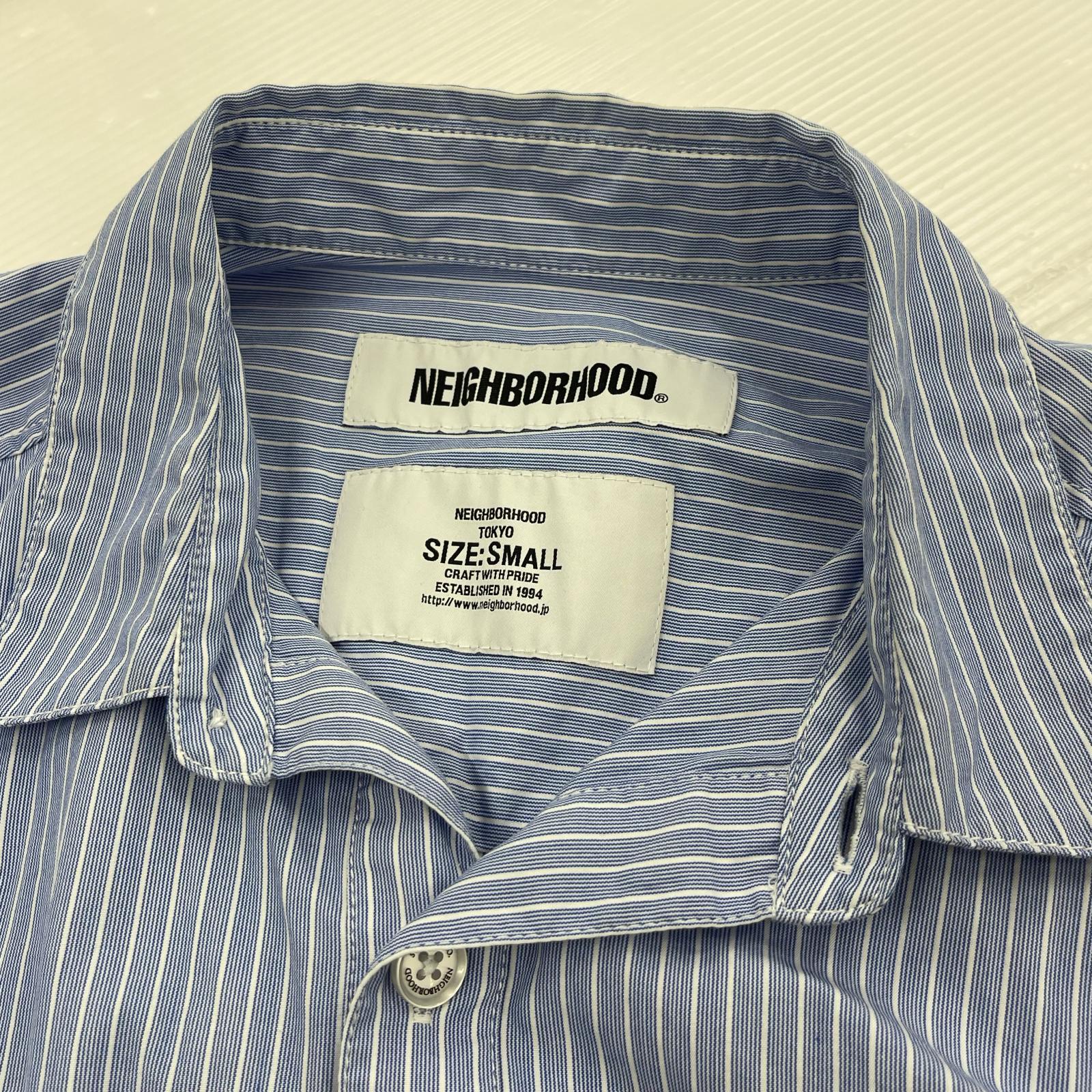 長袖シャツ NEIGHBORHOOD L/Sストライプシャツ ライトブルー sizeS S