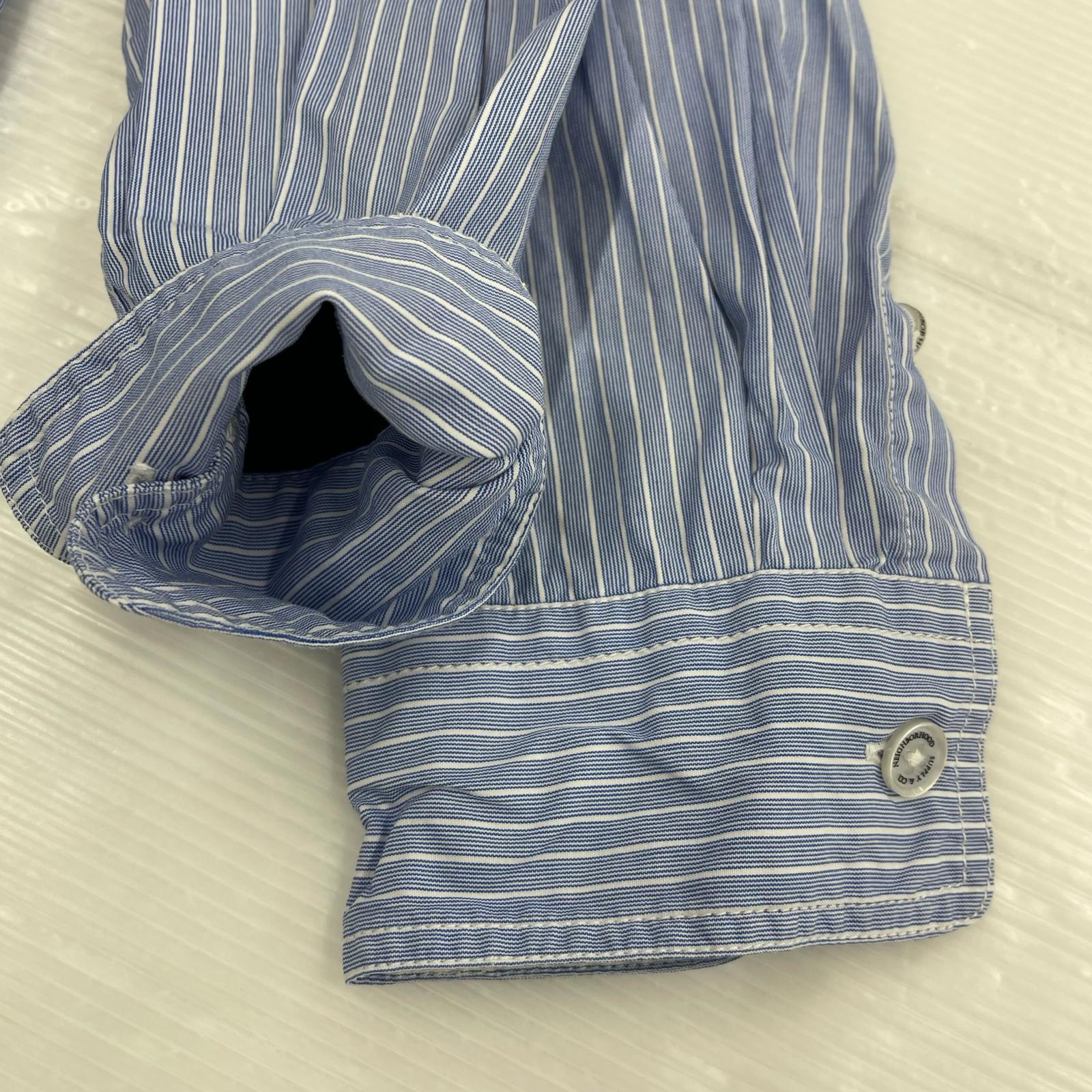長袖シャツ NEIGHBORHOOD L/Sストライプシャツ ライトブルー sizeS S