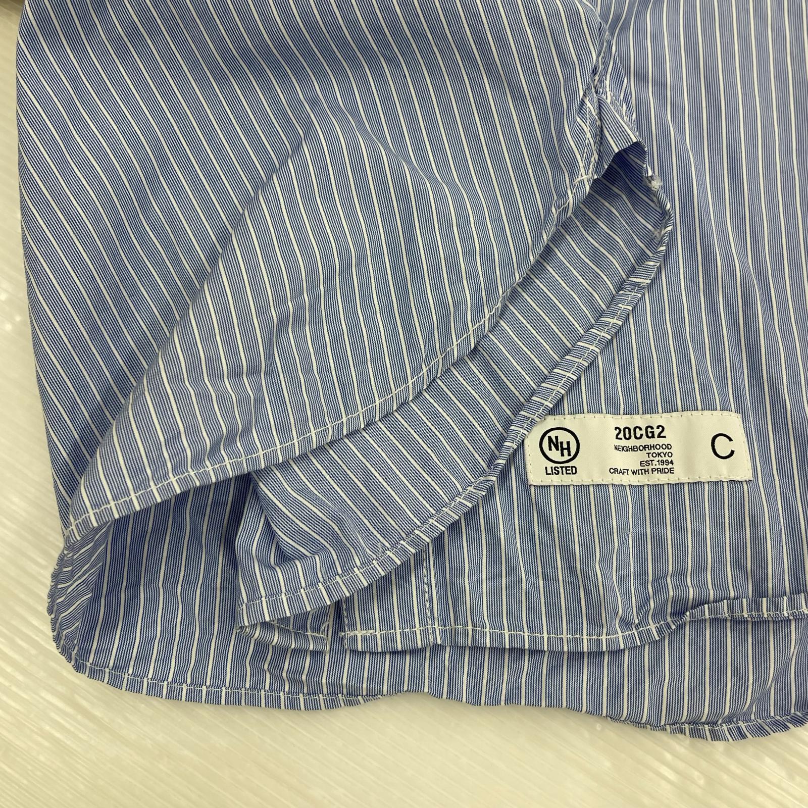 長袖シャツ NEIGHBORHOOD L/Sストライプシャツ ライトブルー sizeS S