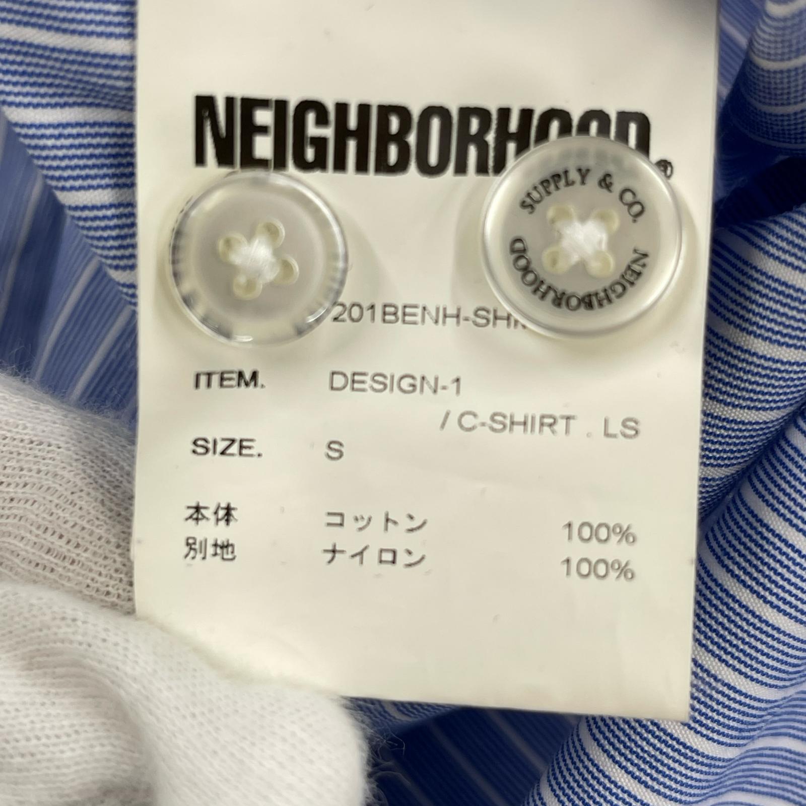 長袖シャツ NEIGHBORHOOD L/Sストライプシャツ ライトブルー sizeS S