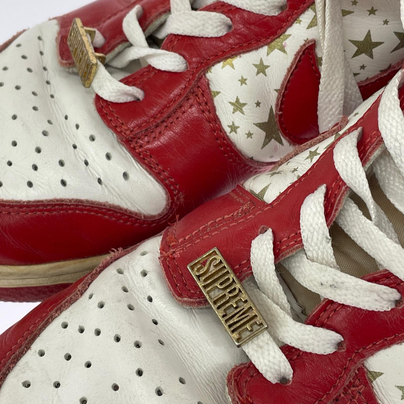 スニーカー ×Supreme Dunk High Red Stars 28.5cm (US10 1/2 UK10 EU47)