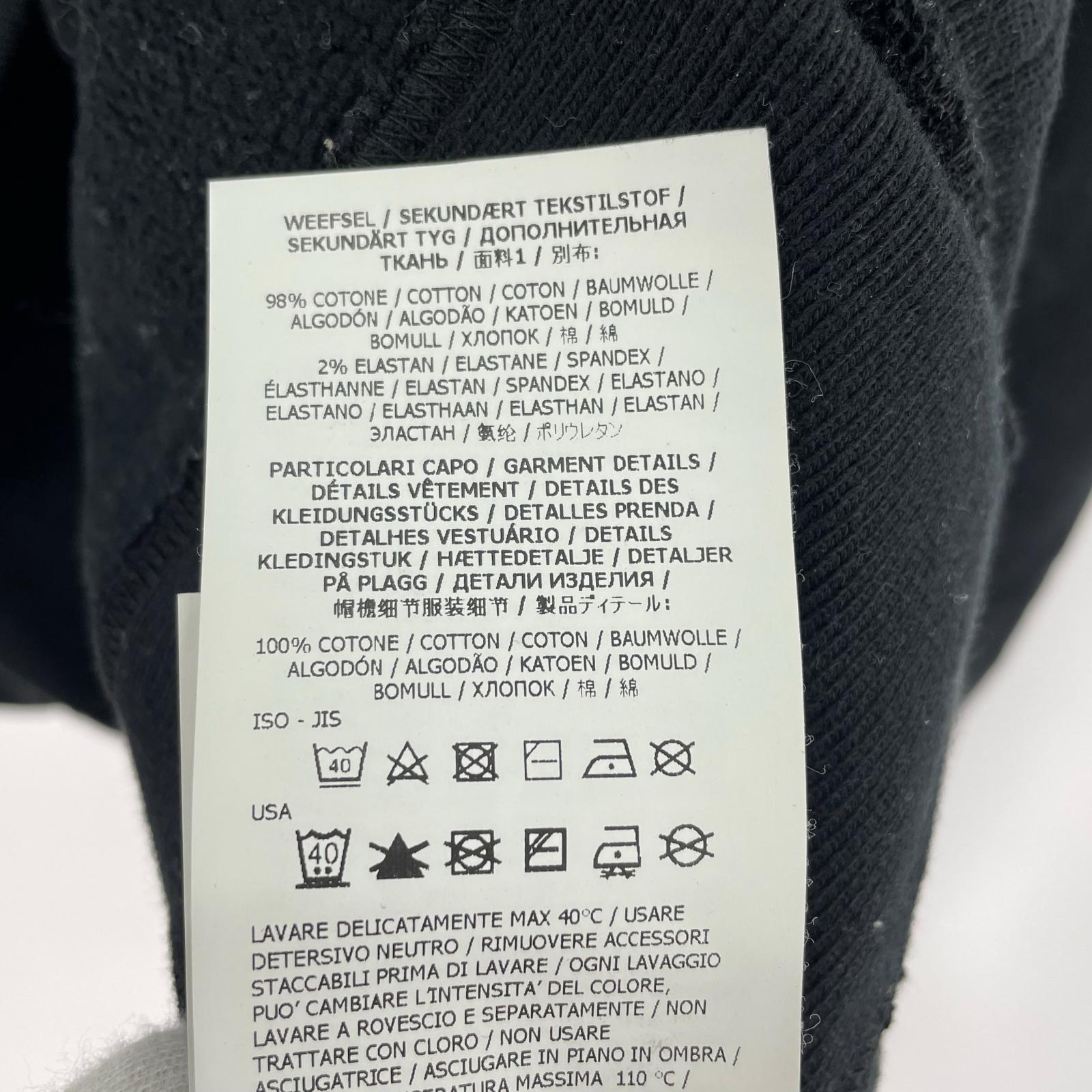 スウェット BRUSHED ORGANIC COTTON FLEECE M ブラック
