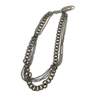 ネックレス DIESEL DX1549040 JEWEL Dロゴ ダブルチェーンネックレス シルバー