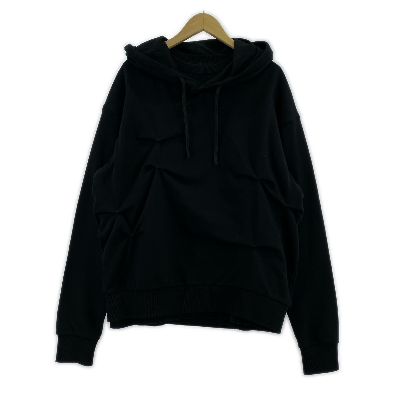 パーカー KUSIKOHC MULTI RIVET HOODIE L 黒 L ブラック
