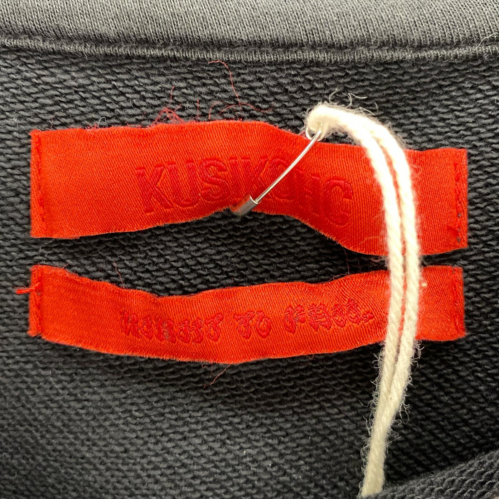 パーカー KUSIKOHC MULTI RIVET HOODIE L 黒 L ブラック