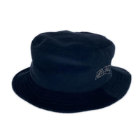 ハット VELOUR BUCKET HAT/L/BLK L ブラック