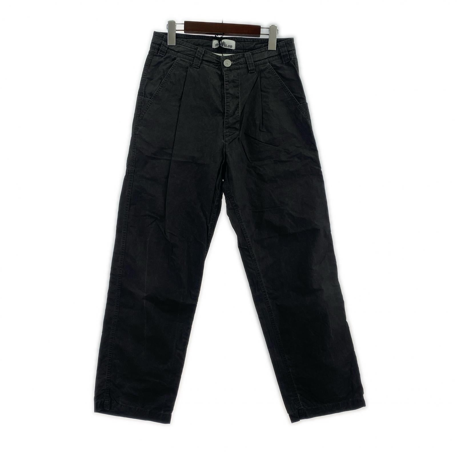 パンツ 24SS マリーナプリーツコットンパンツ W28 28 グレー
