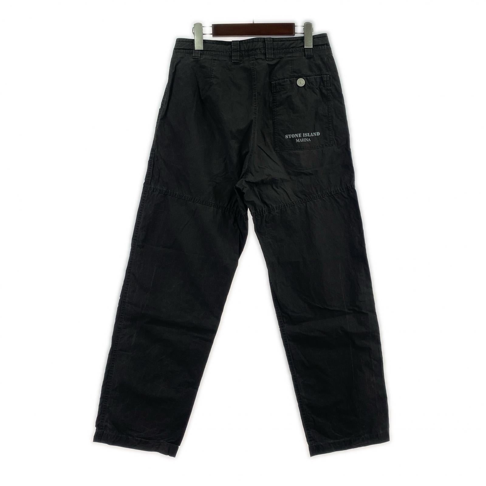 パンツ 24SS マリーナプリーツコットンパンツ W28 28 グレー