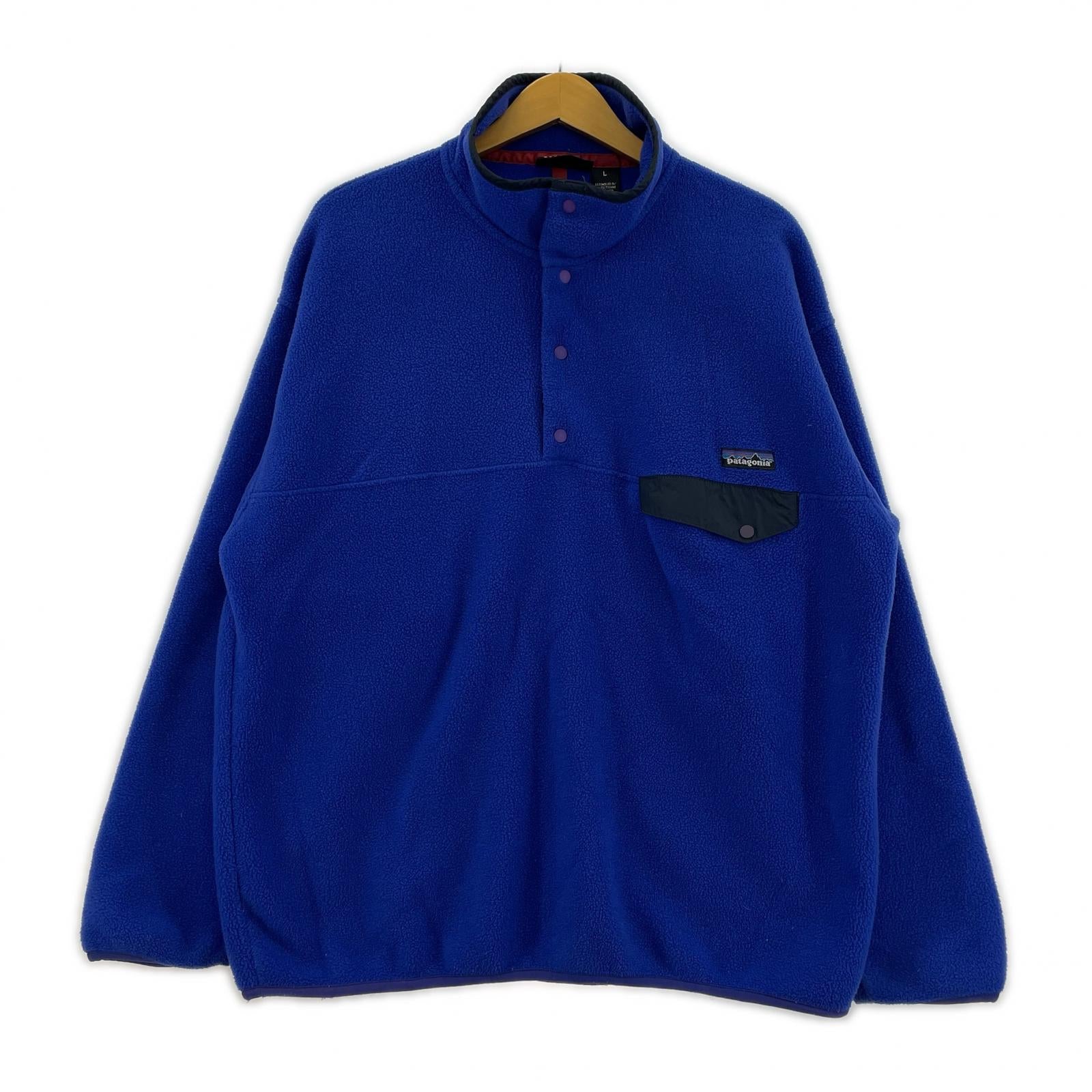 ジャケット 90s patagonia SYNCHILLA スナップT 25450 青 (L) L
