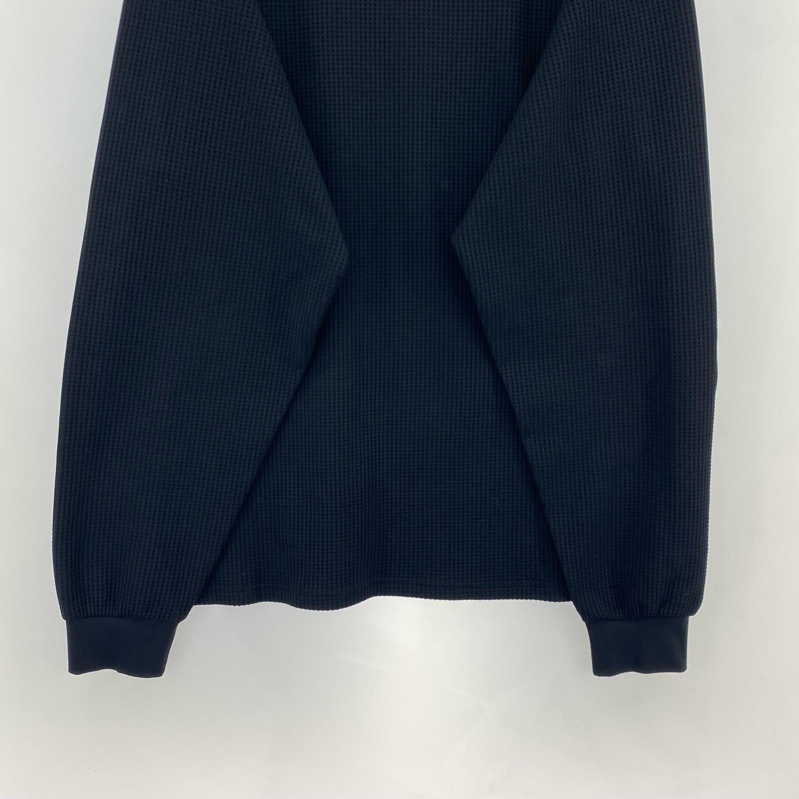 長袖Tシャツ TECH WAFFLE LOUNGE TOP ブラック