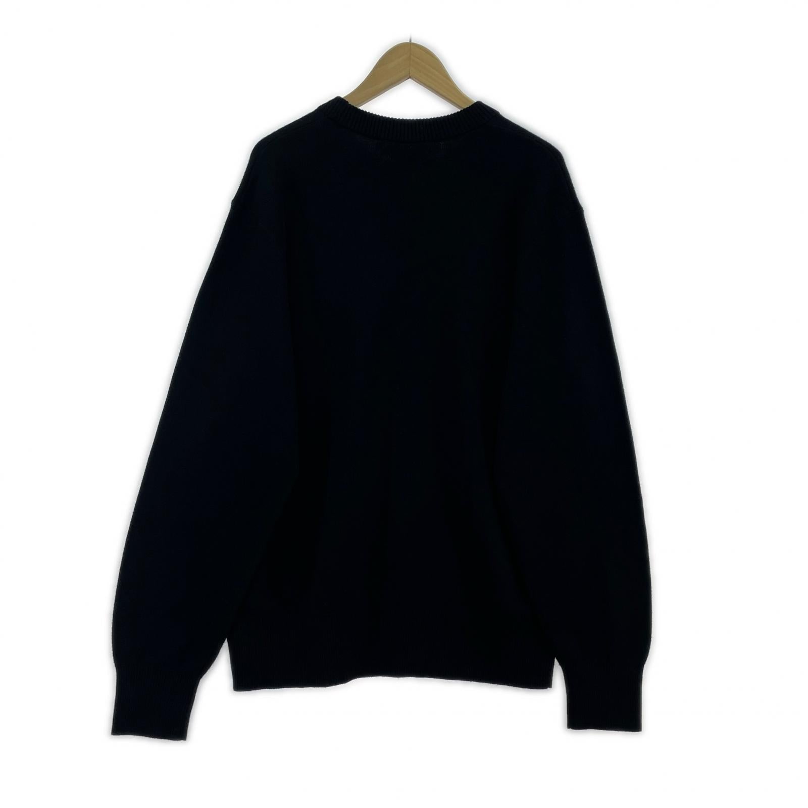 ニット WIP LIBRARY COLLEGE SWEATER M ブラック