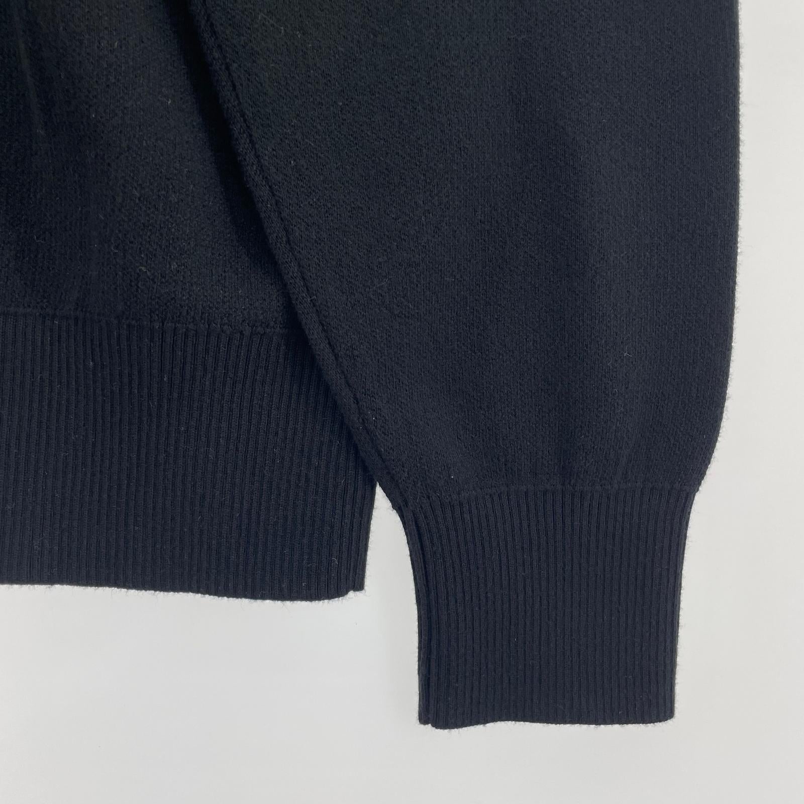ニット WIP LIBRARY COLLEGE SWEATER M ブラック