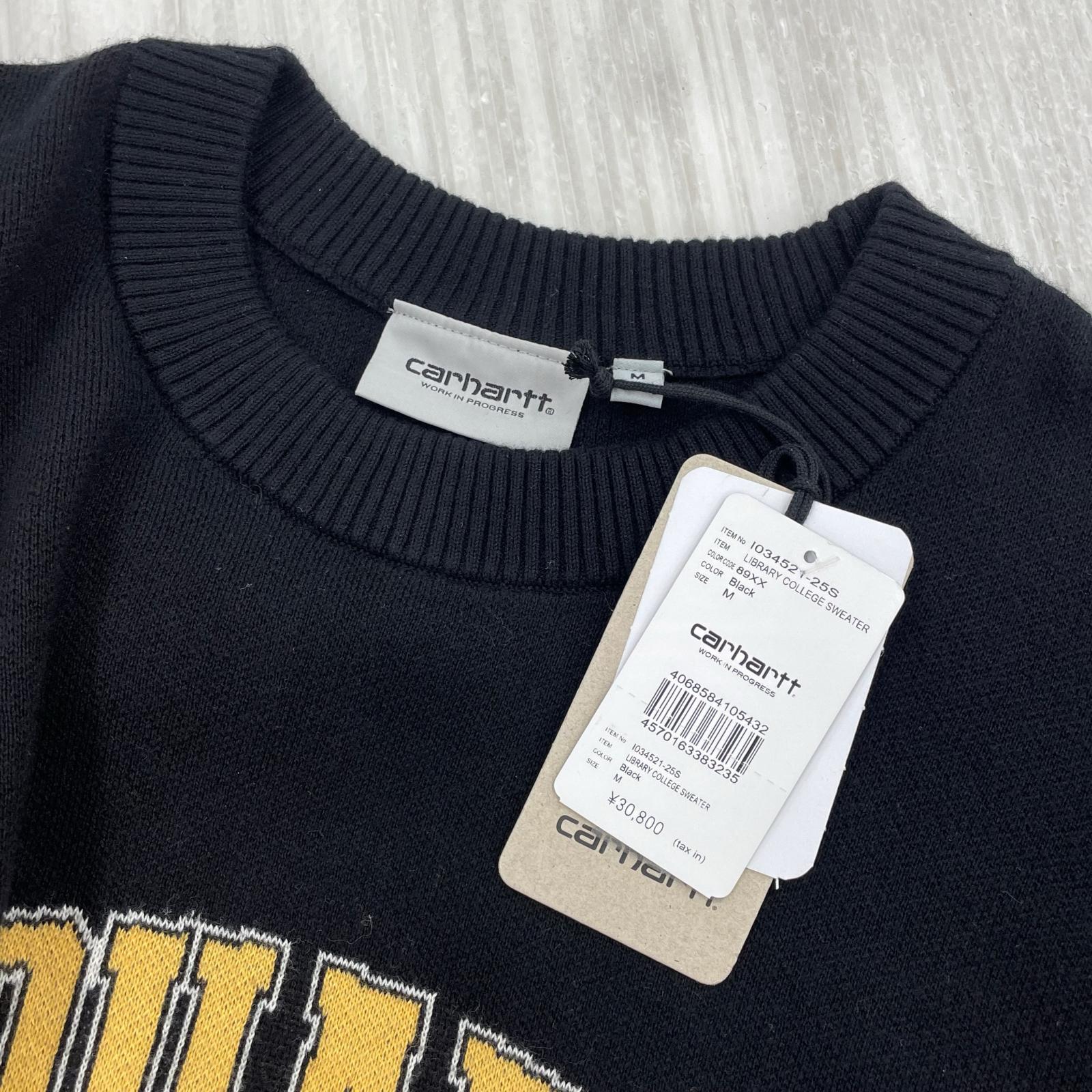 ニット WIP LIBRARY COLLEGE SWEATER M ブラック