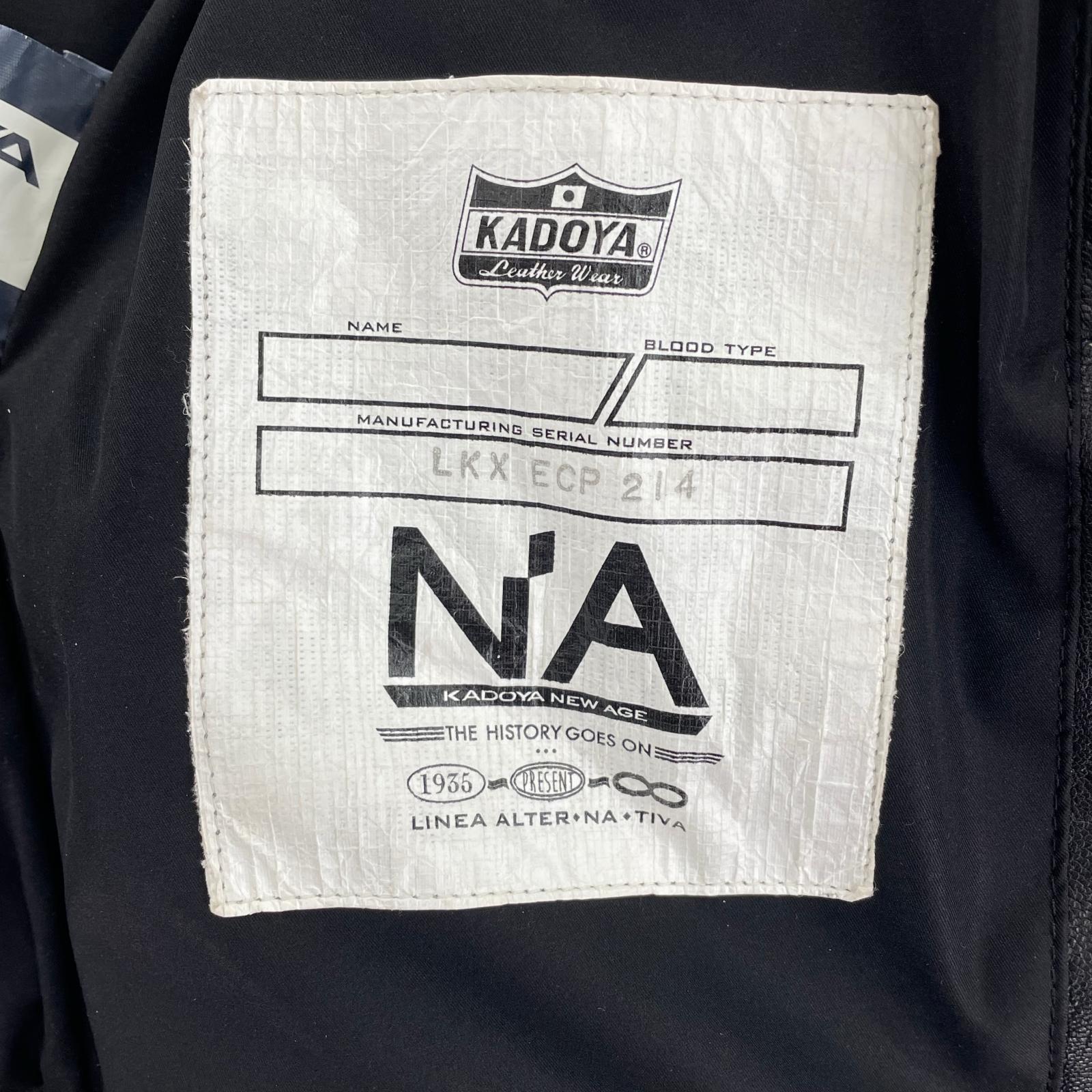 レザージャケット KADOYA EURO CAPP レザージャケット (M) M ブラック