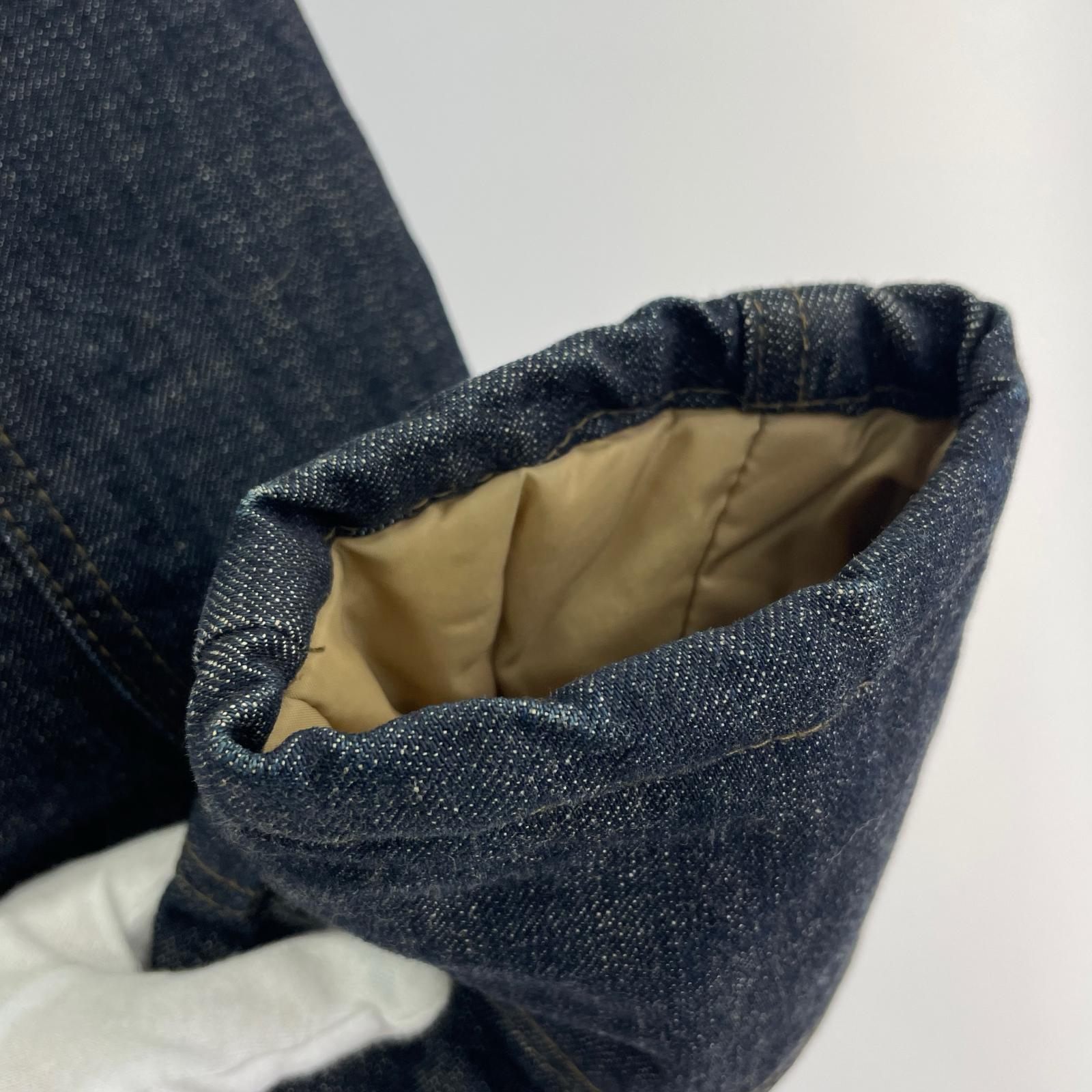 デニムジャケット 70534 ランチオジャケット ボア 紺 (M) M ネイビー