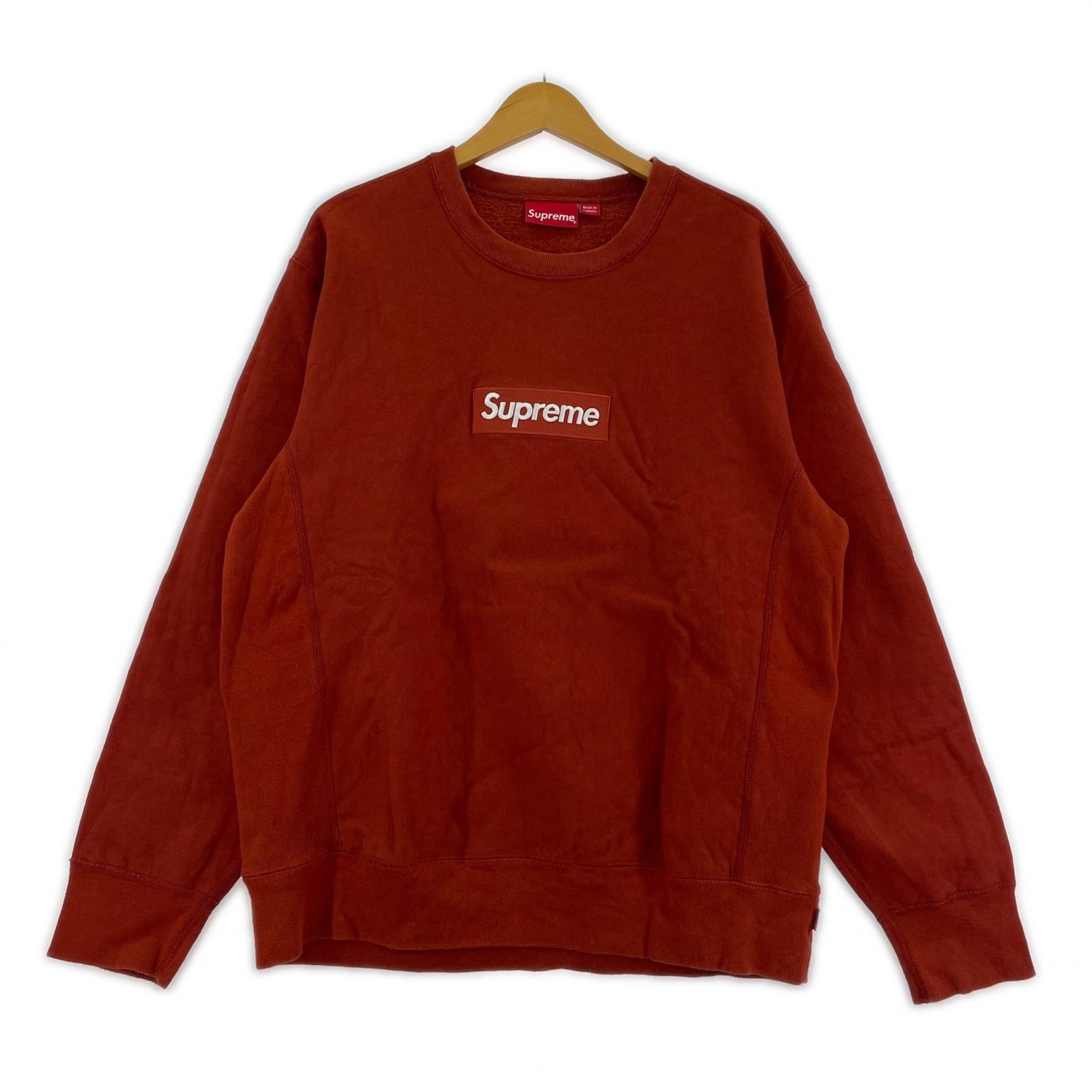 スウェット 18AW/Box Logo Crewneck L レッド