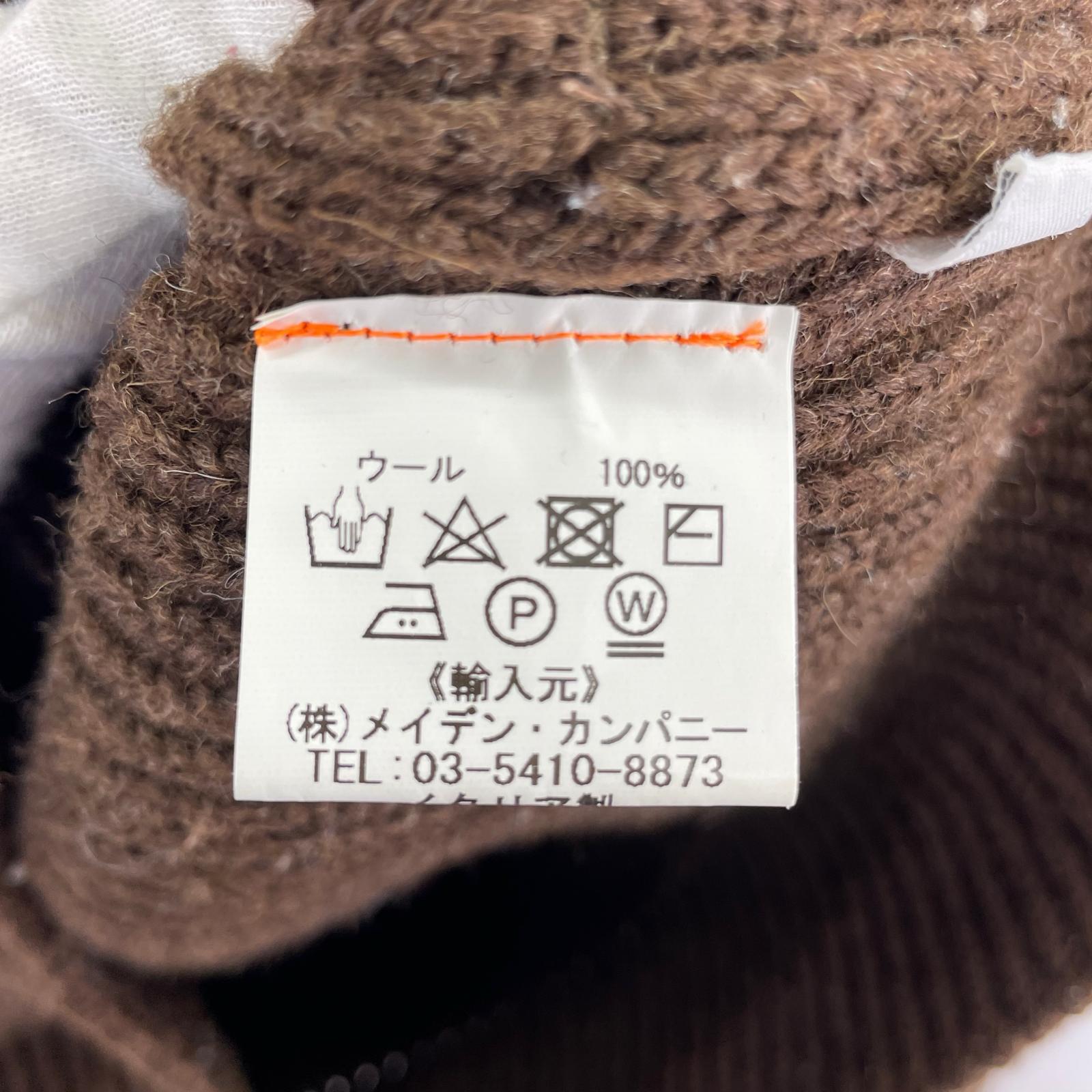 ニット ドライバーズニット 茶 L L ブラウン