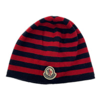 その他小物 MONCLER ビーニー ボーダー 赤