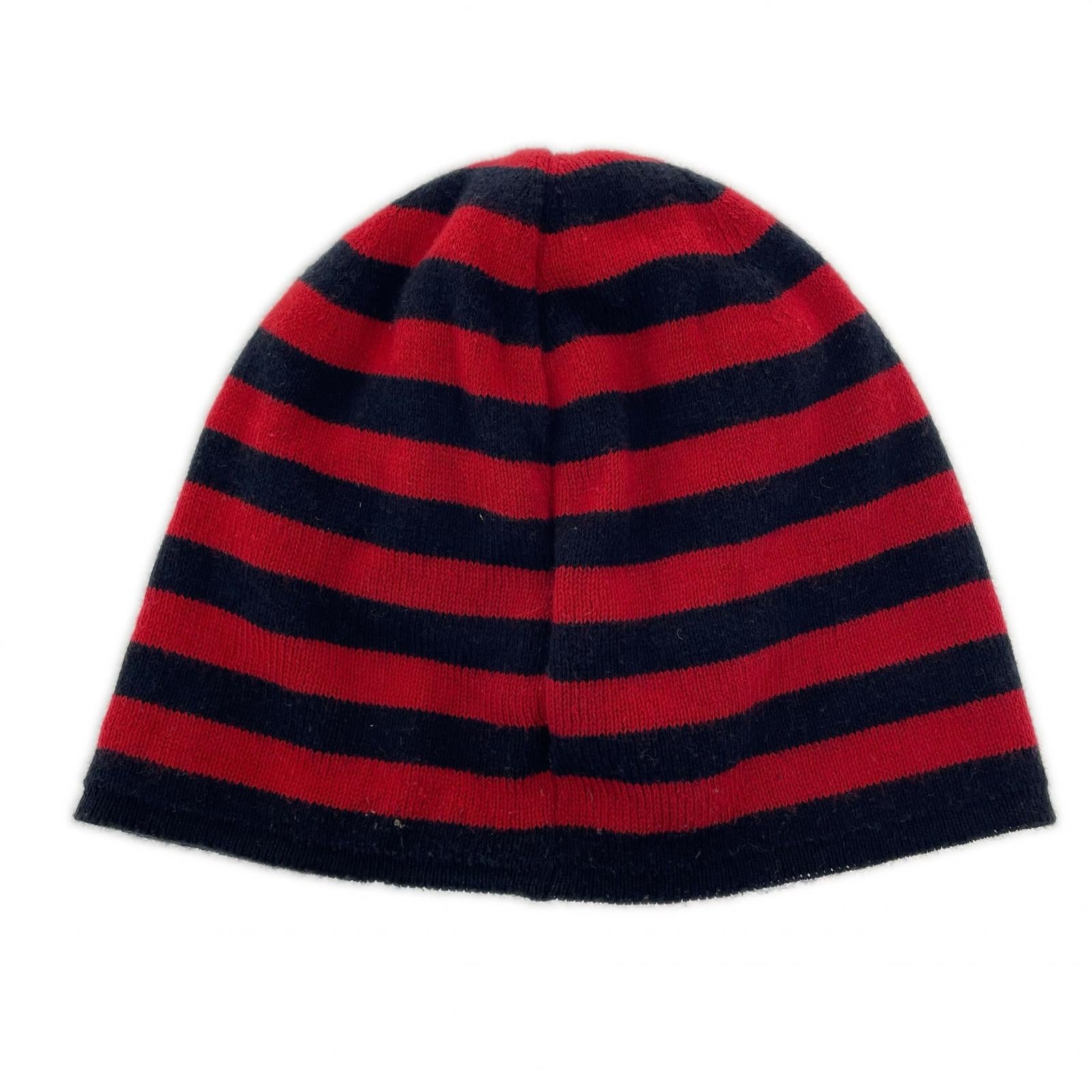 その他小物 MONCLER ビーニー ボーダー 赤