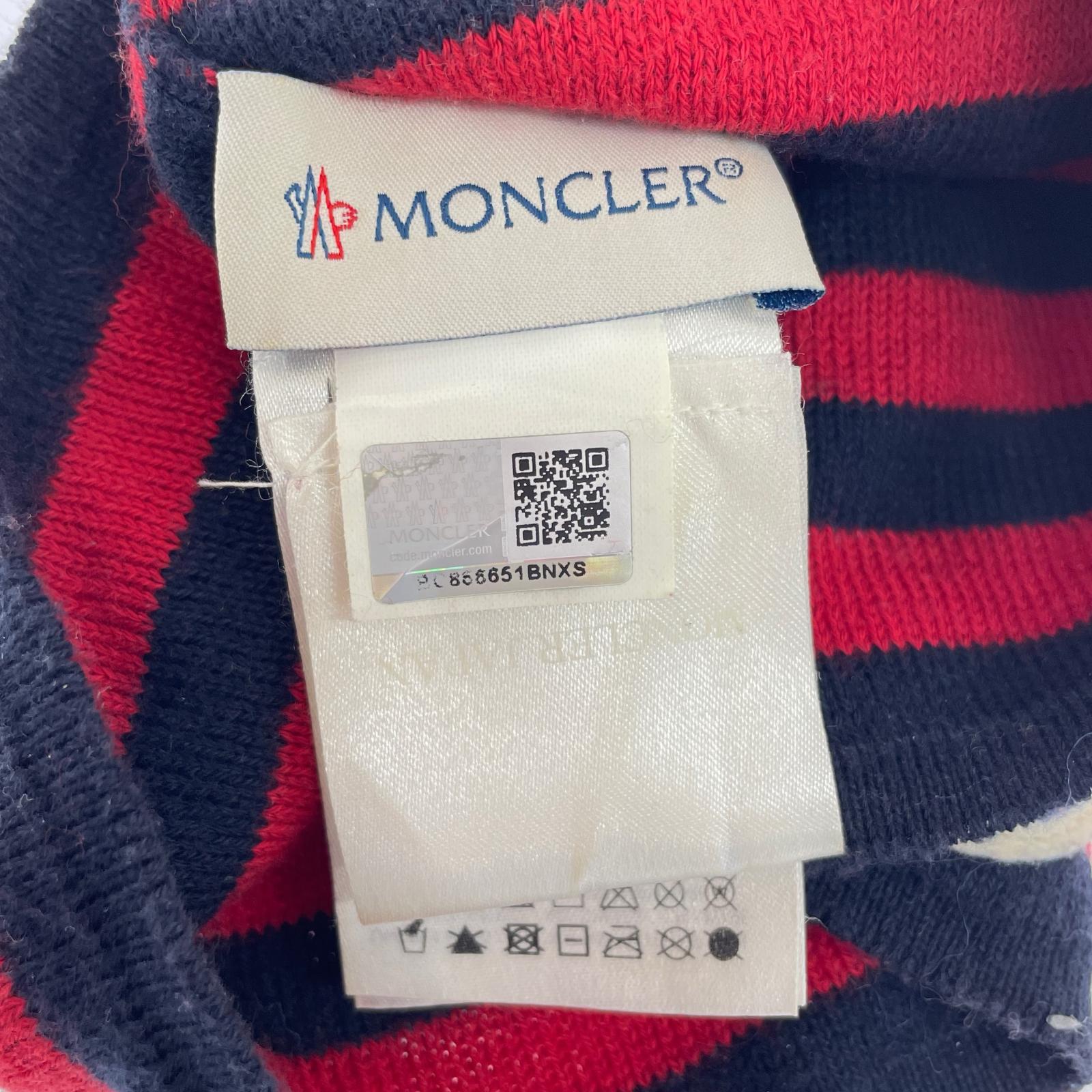 その他小物 MONCLER ビーニー ボーダー 赤