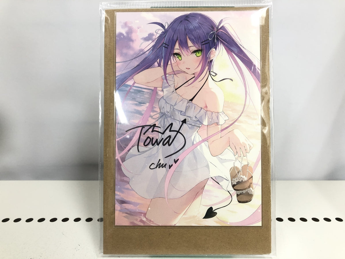 常闇トワ 直筆サイン入りポストカード フィギュア/グッズ
