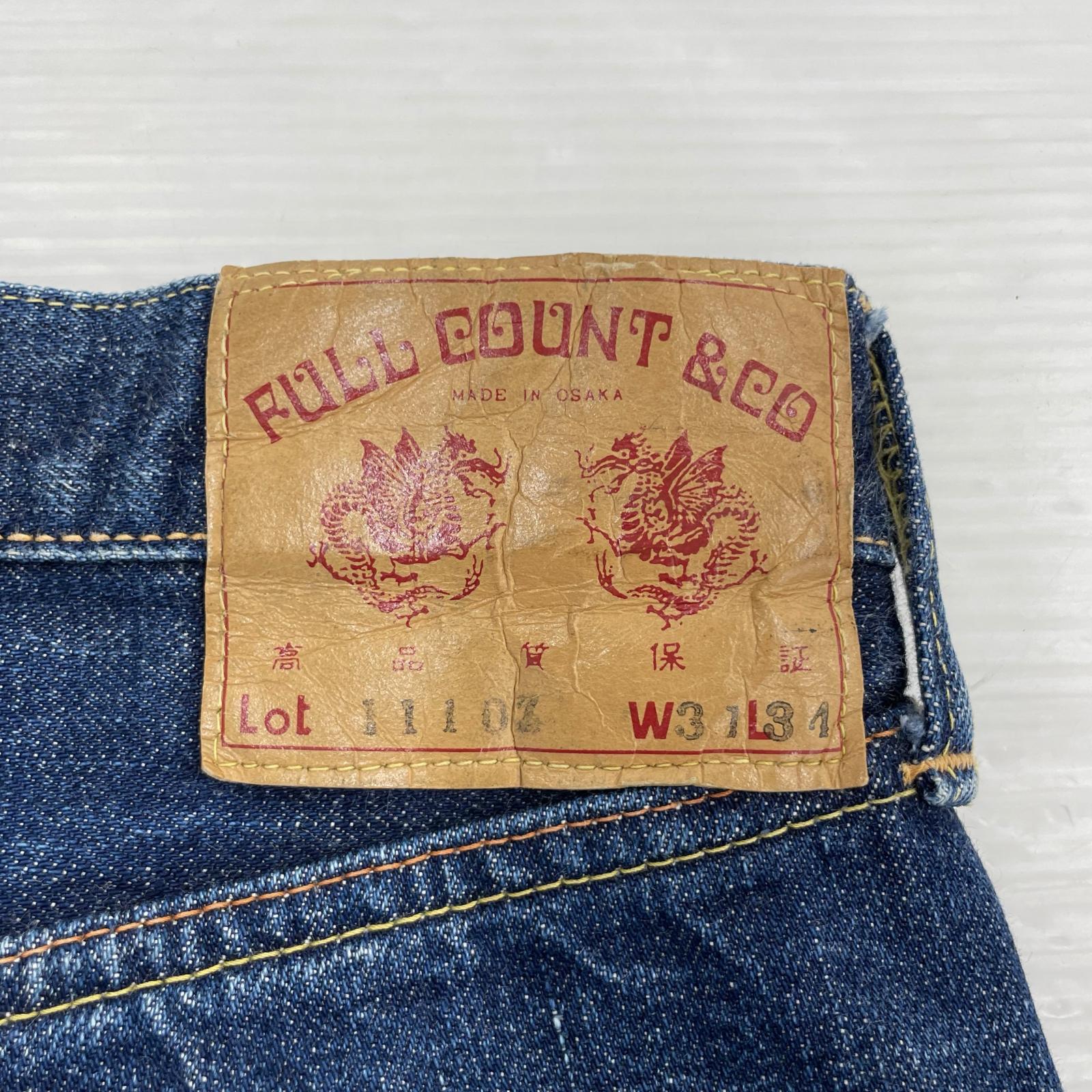 デニムパンツ FULLCOUNT デニムパンツ 1110Z (W31L34) 31 ブルー