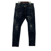 デニムパンツ DSQUARED2 スケータージーンズ S74LB0396 黒 (48) 48 ブラック