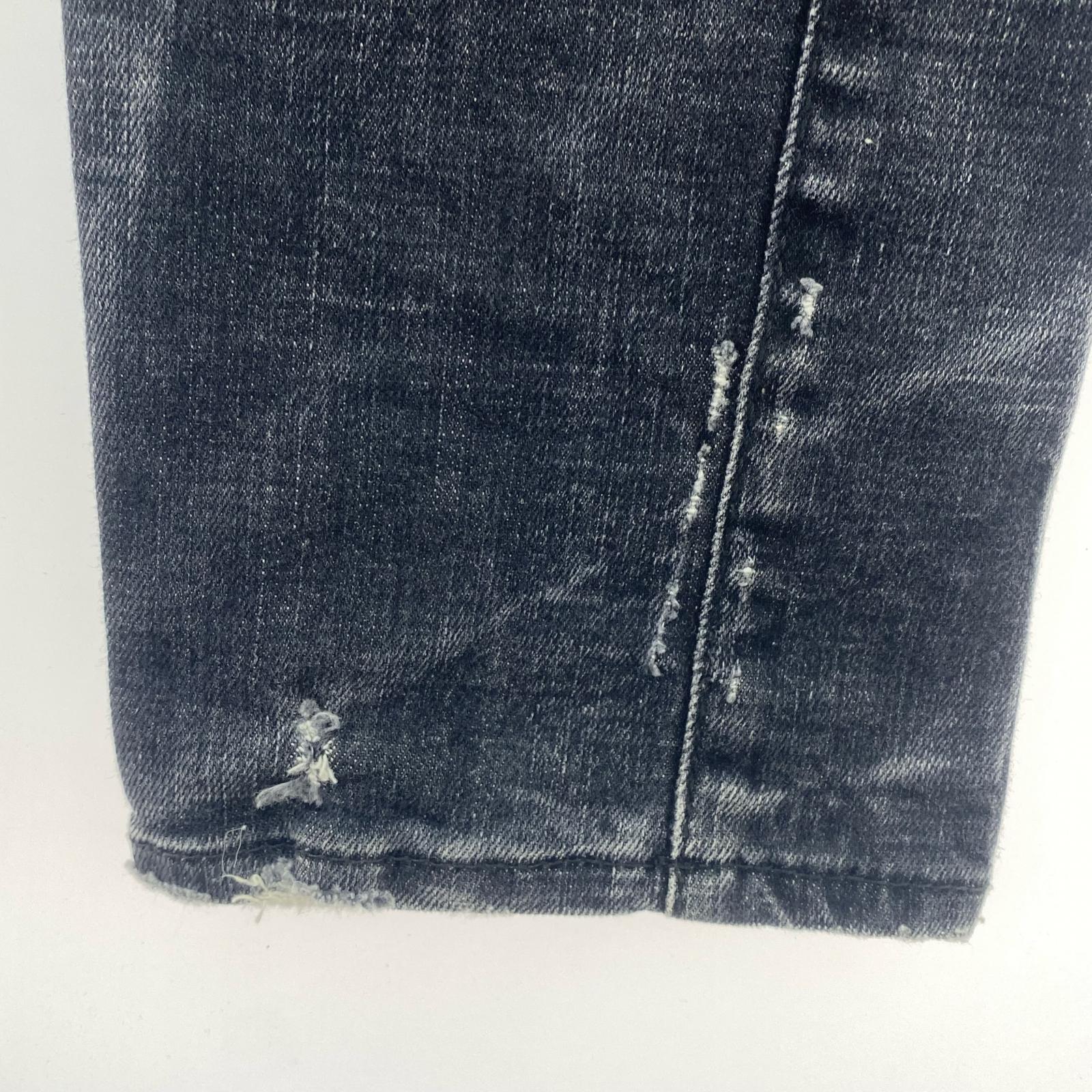 デニムパンツ DSQUARED2 スケータージーンズ S74LB0396 黒 (48) 48 ブラック