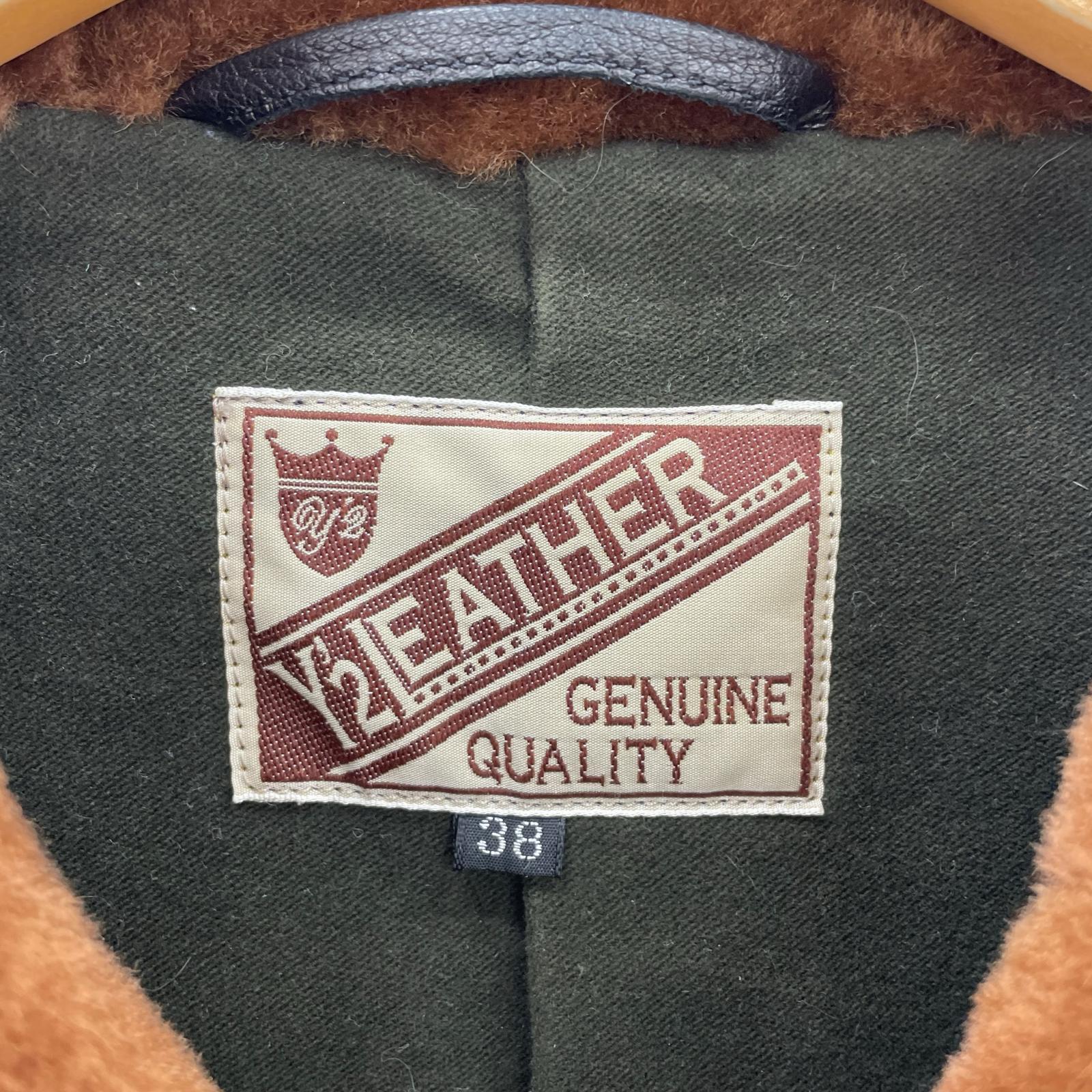 レザージャケット DEER SKIN CAR COAT (38) 38 ブラック