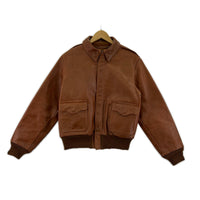 レザージャケット ROUGH WEAR TYPE A-2 レザージャケット 茶 38 38 ブラウン