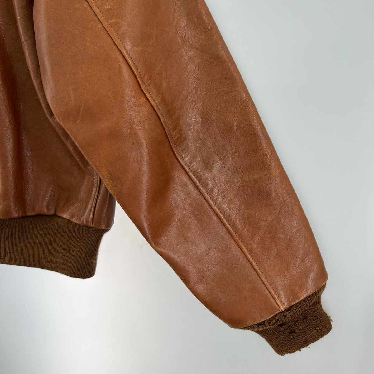 レザージャケット ROUGH WEAR TYPE A-2 レザージャケット 茶 38 38 ブラウン