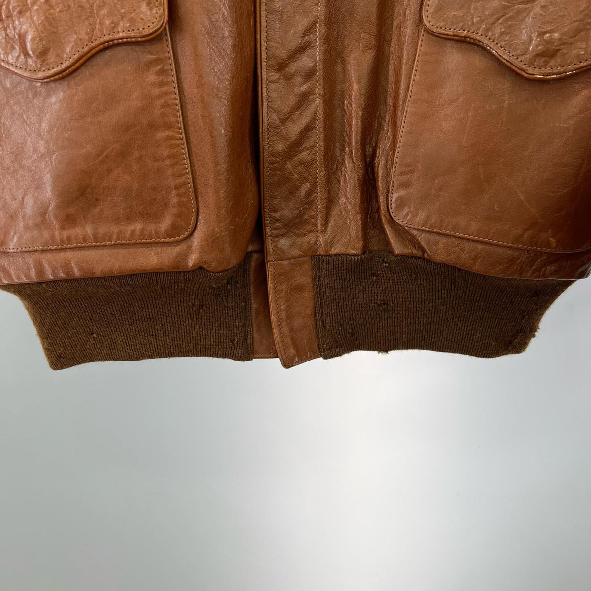 レザージャケット ROUGH WEAR TYPE A-2 レザージャケット 茶 38 38 ブラウン
