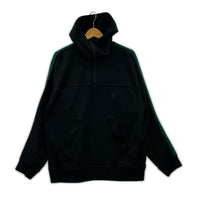 パーカー ハーフジップフーディー BLK L ブラック