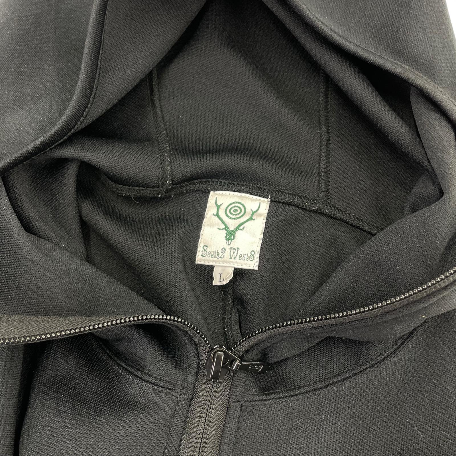 パーカー ハーフジップフーディー BLK L ブラック